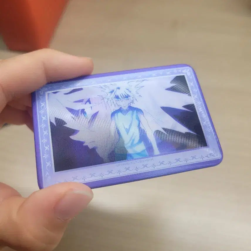 [BUNJANG] Hunter x Hunter Killua Lenticular Square Cat Badge / 헌터헌터 키르아 렌티큘러 사각 캣뱃지