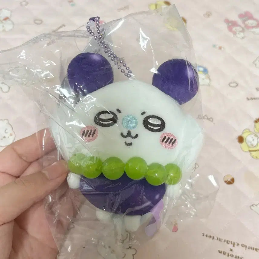 [BUNJANG] Chiikawa Fruit Series Grape Momonga Plush Keychain / 치이카와 과일 시리즈 포도 모몽가 인형 키링 새상품