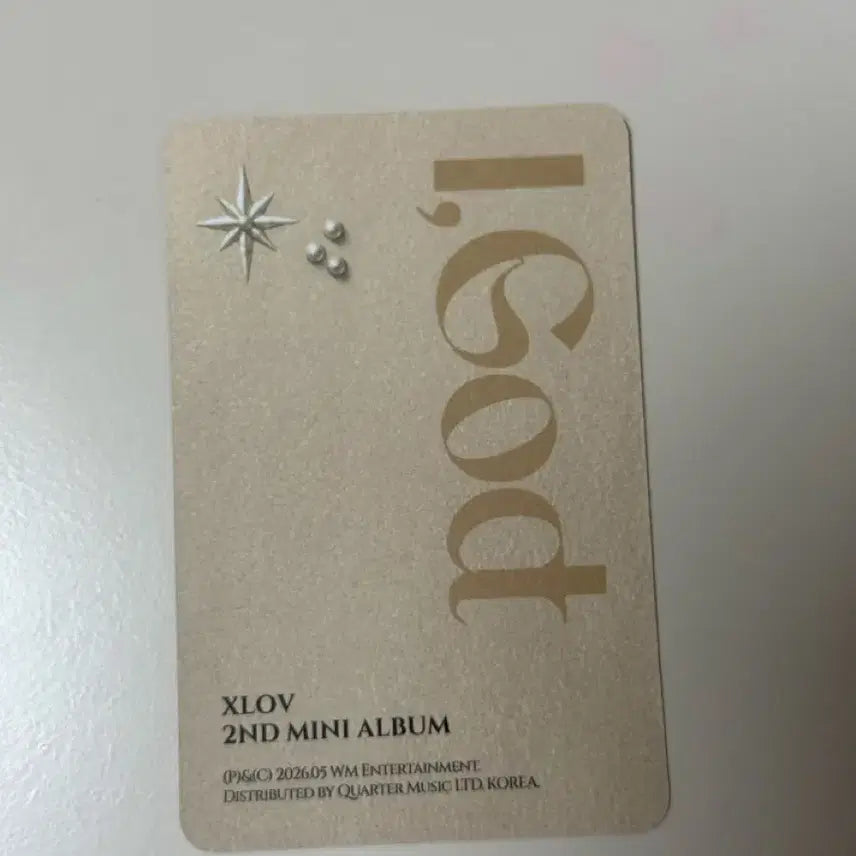 [BUNJANG] Xlov IGod Haru Album Photocard / 엑스러브 Xlov 아이갓 IGod 하루 앨범 포카