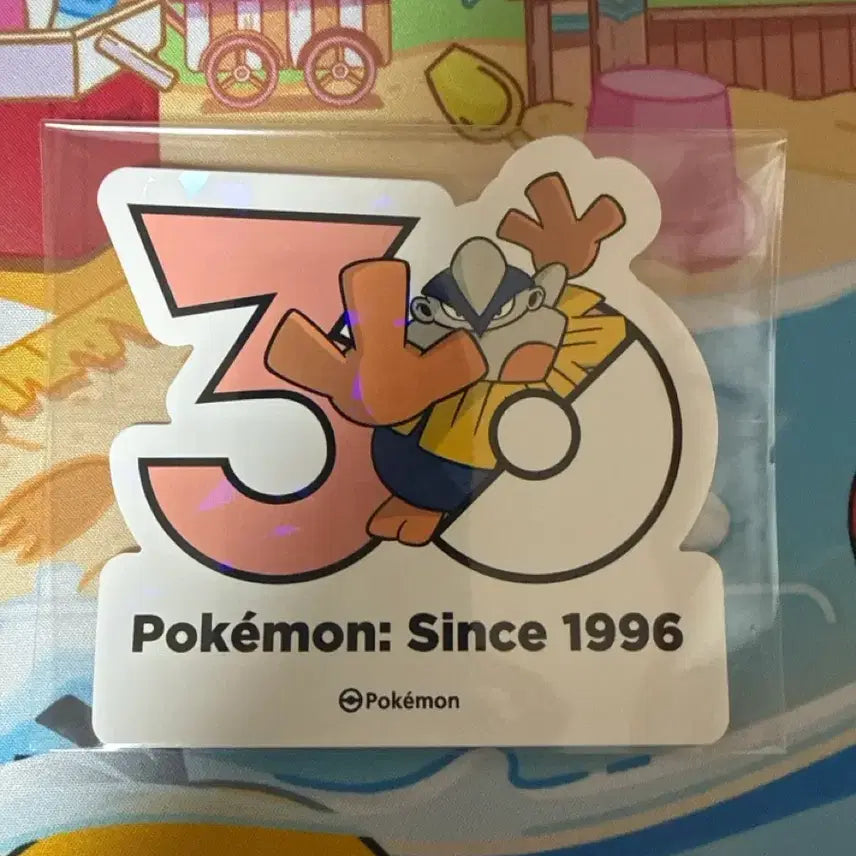 [BUNJANG] Pokemon 30th Anniversary Sticker - Harimong / 포켓몬스터 30주년 스티커 - 하리뭉