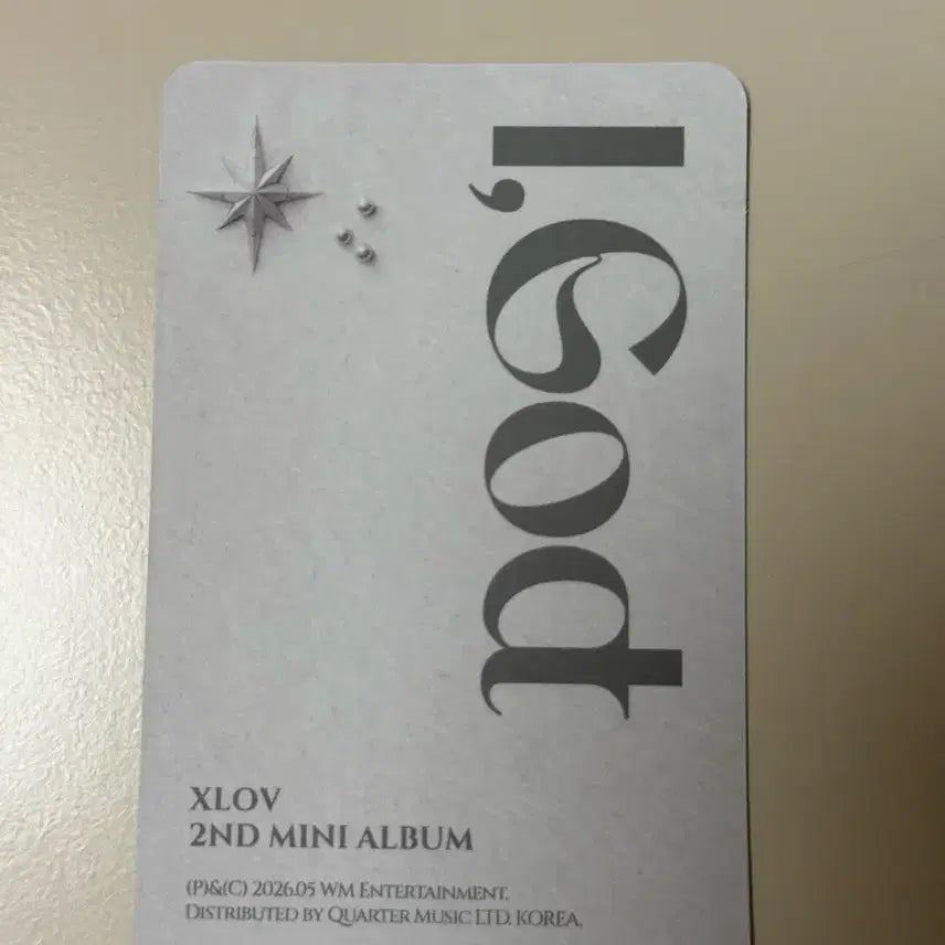 [BUNJANG] Xlov IGod UMUTI Album Photocard / 엑스러브 Xlov 아이갓 IGod 우무티 앨범 포카