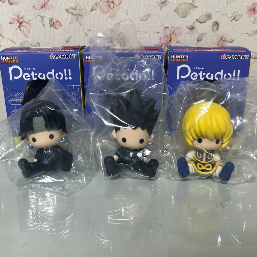 [BUNJANG] Hunter x Hunter Yorknew City Arc Chrollo, Gon, and Kurapika Petal Doll (Sealed) / (미개봉) 헌터헌터 페타돌 클로로, 곤, 크라피카 요크신시티편