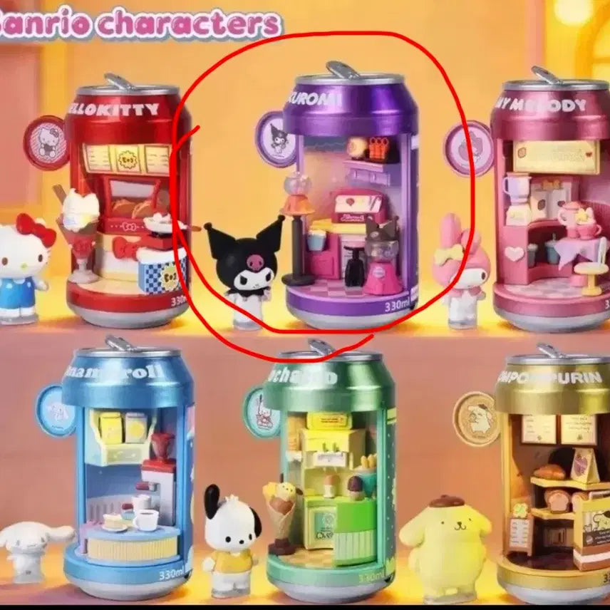 [BUNJANG] Sanrio Kuromi Soda Can Dessert Store Mood Lamp Figure / (쿠로미) 산리오 소다캔 디저트 스토어 무드등 피규어