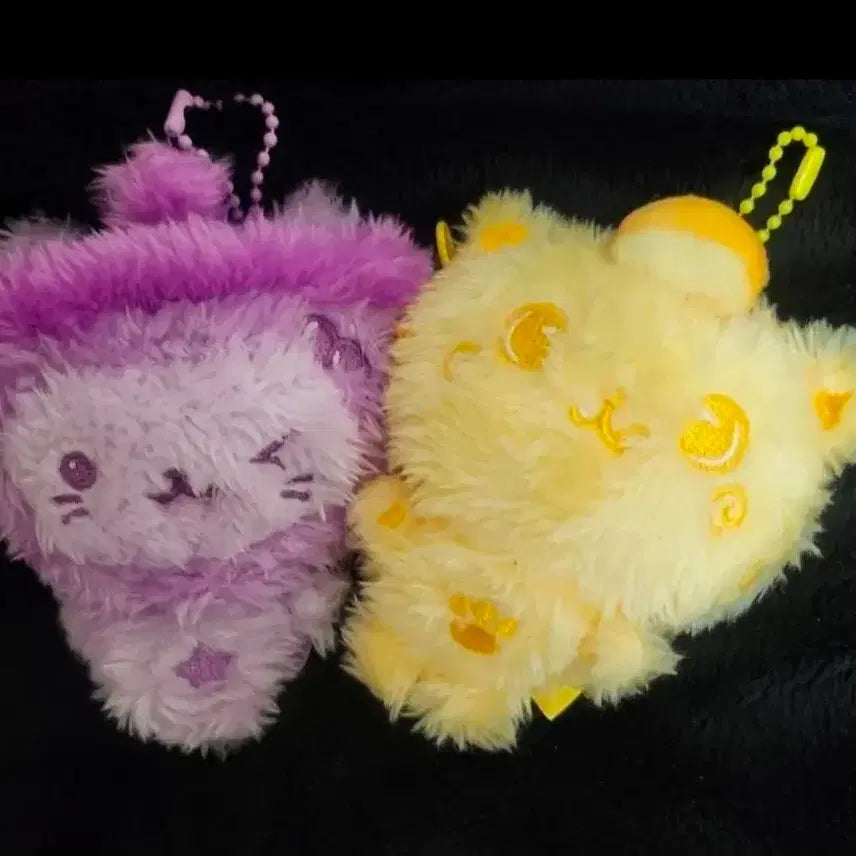 [BUNJANG] Colordoll Bubble Nyan Yellow Kuri &amp; Purple Kuri Bundle Set / 컬러돌 보라 버블냥 노랑 쿠리 일괄 양도 리쿠 유우시 쿠우쿠우즈 위시