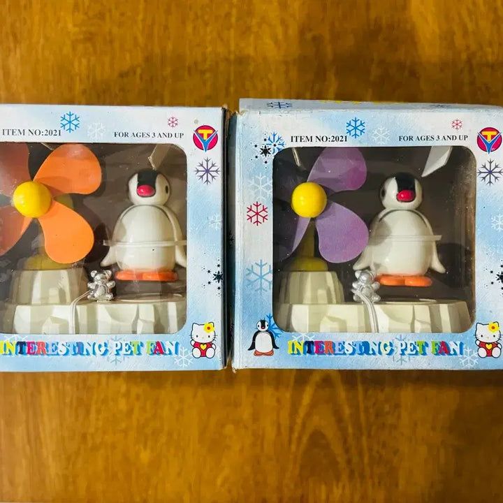 [BUNJANG] Classic Pingu Mini Fan (2 Types) / 고전 핑구 미니 선풍기 2종