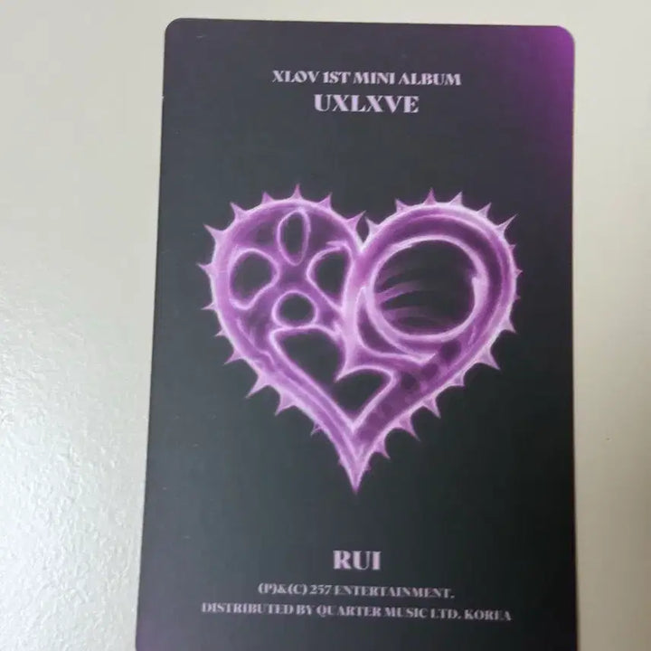[BUNJANG] UXLVE RuI Album Photocard / 엑스러브 Xlov 언러브 UXLXVE 루이 앨범 포카