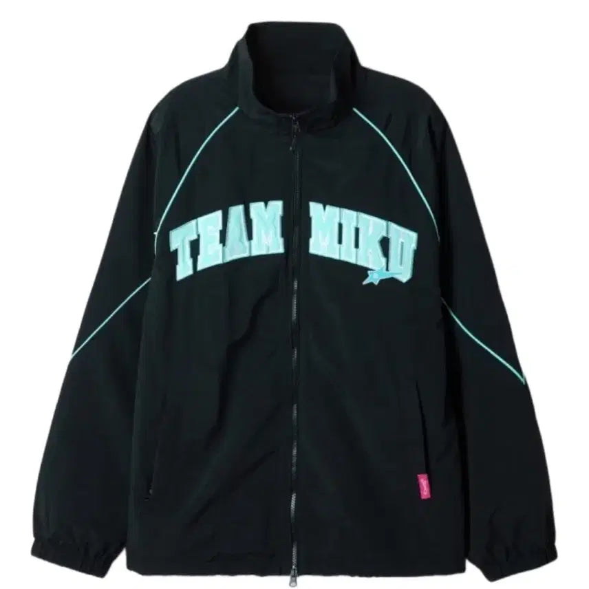 [BUNJANG] SPAO x Hatsune Miku Windbreaker Black (M) / 스파오 x 하츠네 미쿠 윈드브레이커 블랙(m)