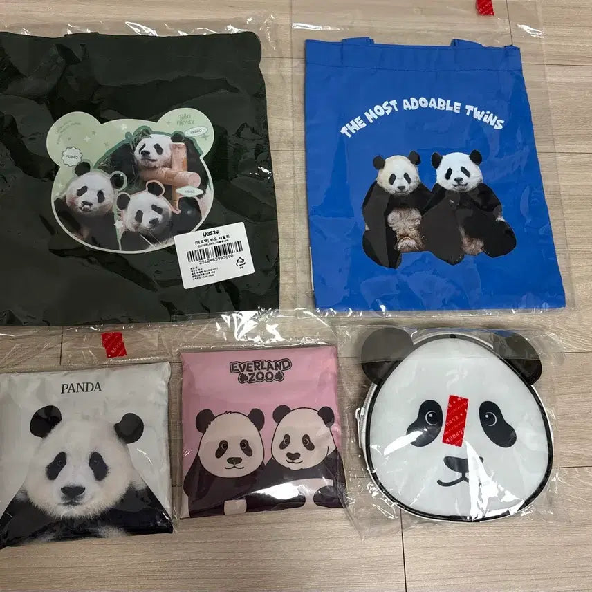 [BUNJANG] Bao Family Shopping Bag Bundle Set / 바오패밀리 장바구니 가방 일괄