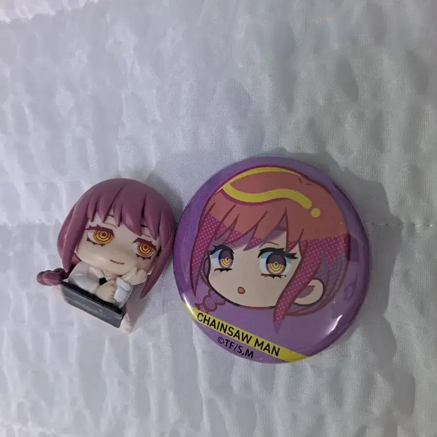 [BUNJANG] Chainsaw Man Makima Onemutan Can Badge Bundle Set / 일괄) 체인소맨 마키마 오네무탄 캔뱃지