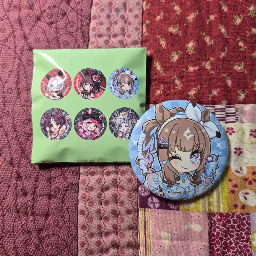 [BUNJANG] Uma Musume Korean Collaboration Cafe Almond I Can Badge / 우마무스메 한국 콜라보 카페 아몬드 아이 캔뱃지