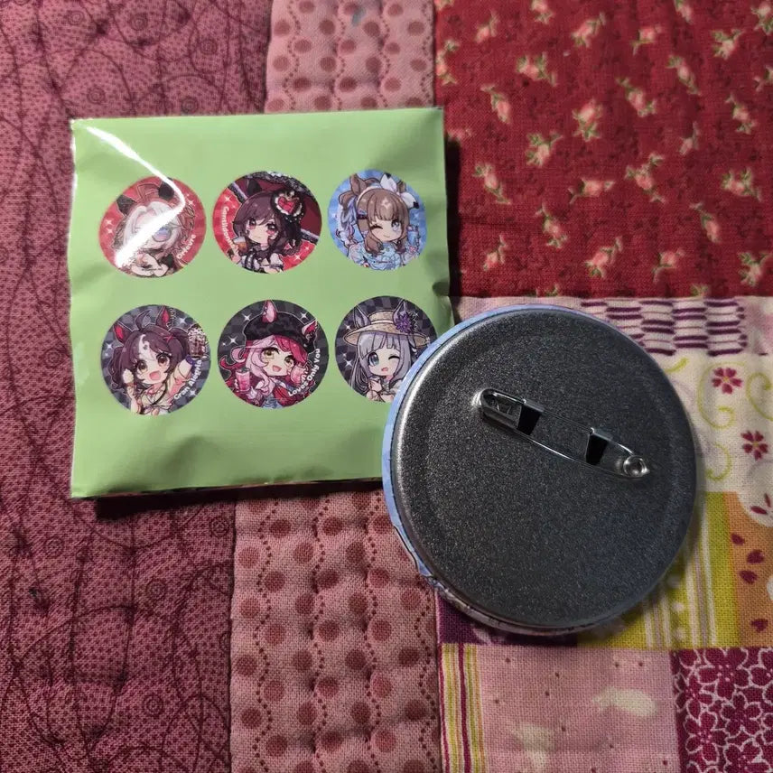 [BUNJANG] Uma Musume Korean Collaboration Cafe Almond I Can Badge / 우마무스메 한국 콜라보 카페 아몬드 아이 캔뱃지