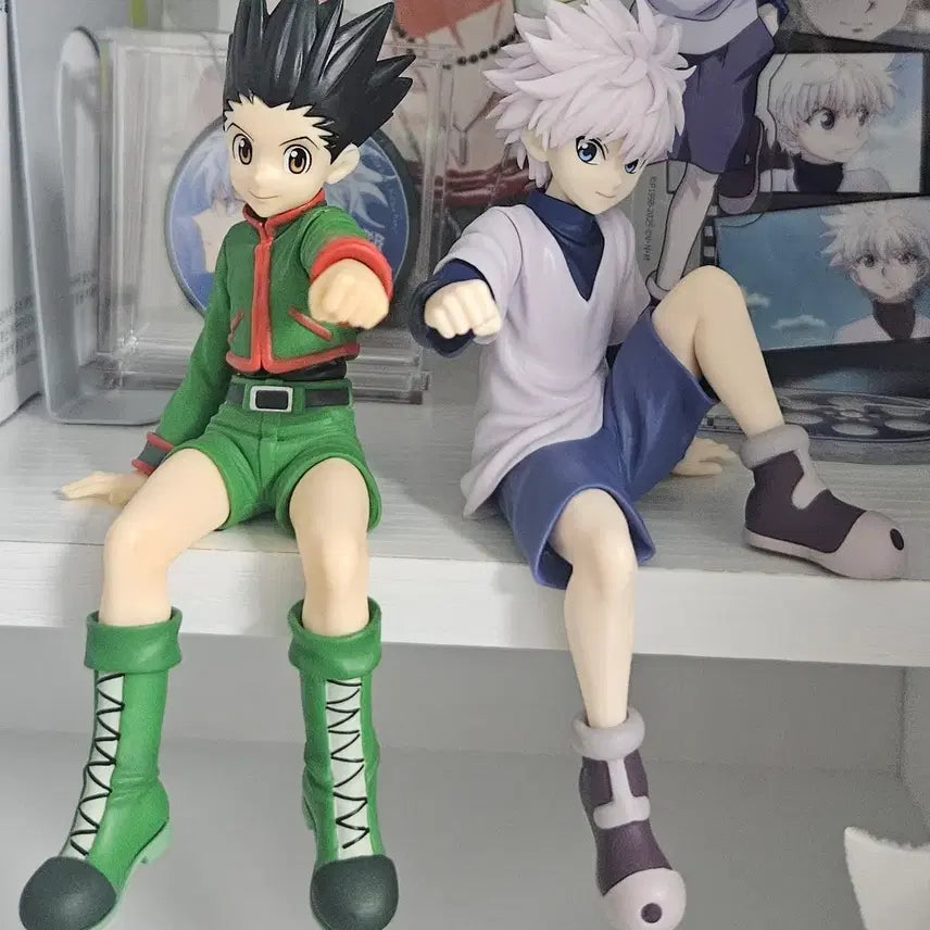 [BUNJANG] Hunter x Hunter Gon &amp; Killua Noodle Stopper Figure Bundle Set / 헌터x헌터 곤&amp;키르아 누들스토퍼 피규어 일괄