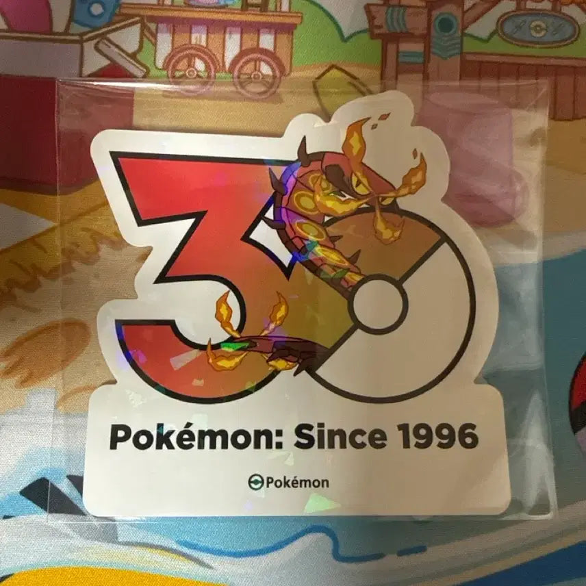 [BUNJANG] Pokemon 30th Anniversary Sticker - Volcarona / 포켓몬스터 30주년 스티커 - 다태우지네