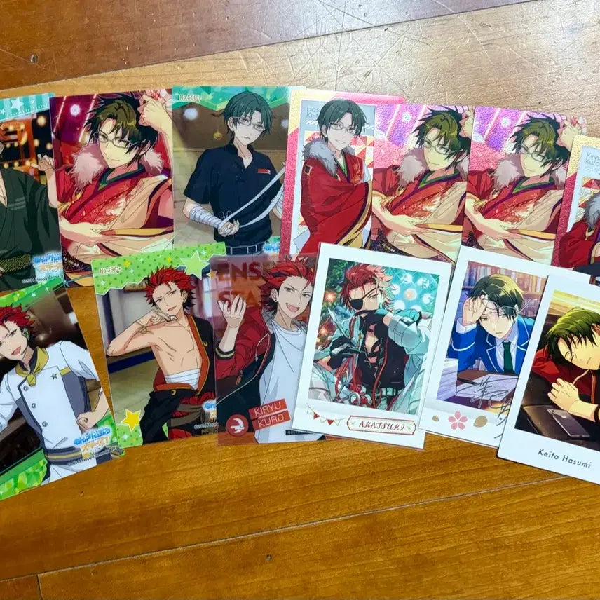[BUNJANG] Ensemble Stars Kaito Kuro Card Set / 앙스타 홍월 케이토 쿠로 파샤 파샷츠 클카 일괄