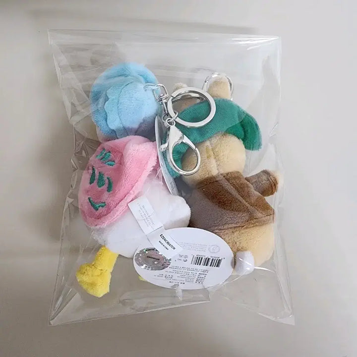 [BUNJANG] Peter Rabbit Benjamin Bunny &amp; Mrs. Tiggy-Winkle Plush Keychain Bundle Set / 일괄) 정품 피터래빗 벤자민 퍼들덕 인형 키링