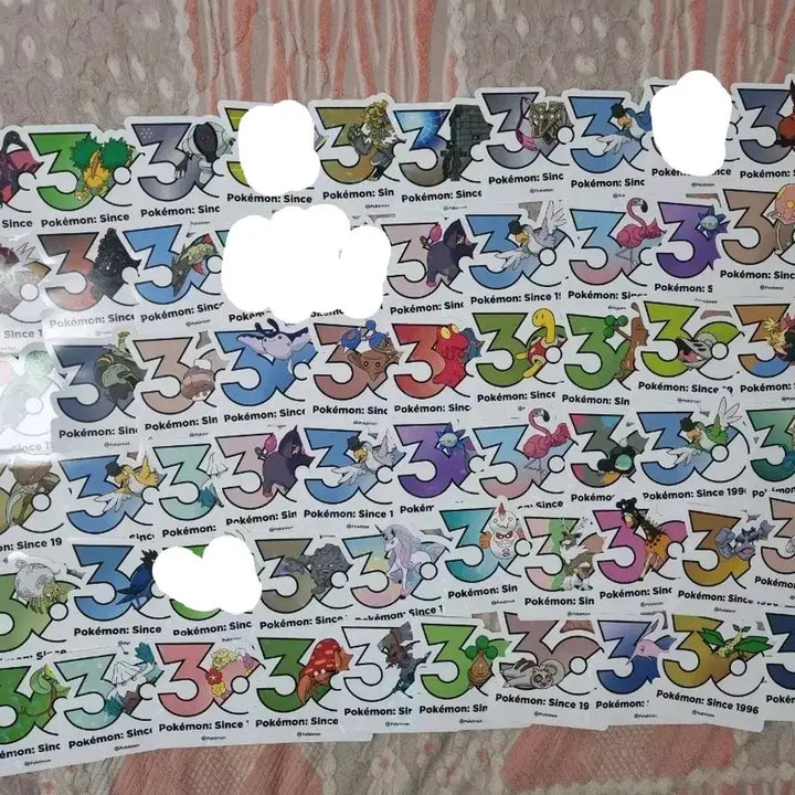 [BUNJANG] Pokemon 30th Anniversary Sticker Set / 포켓몬스터 30주년 스티커 원가판매합니다!