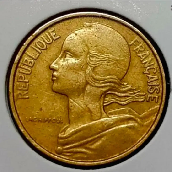 [BUNJANG] 1965 France 10 Centimes Coin / 프랑스 1965년 10상팀.외국주화 주화 화폐 동전