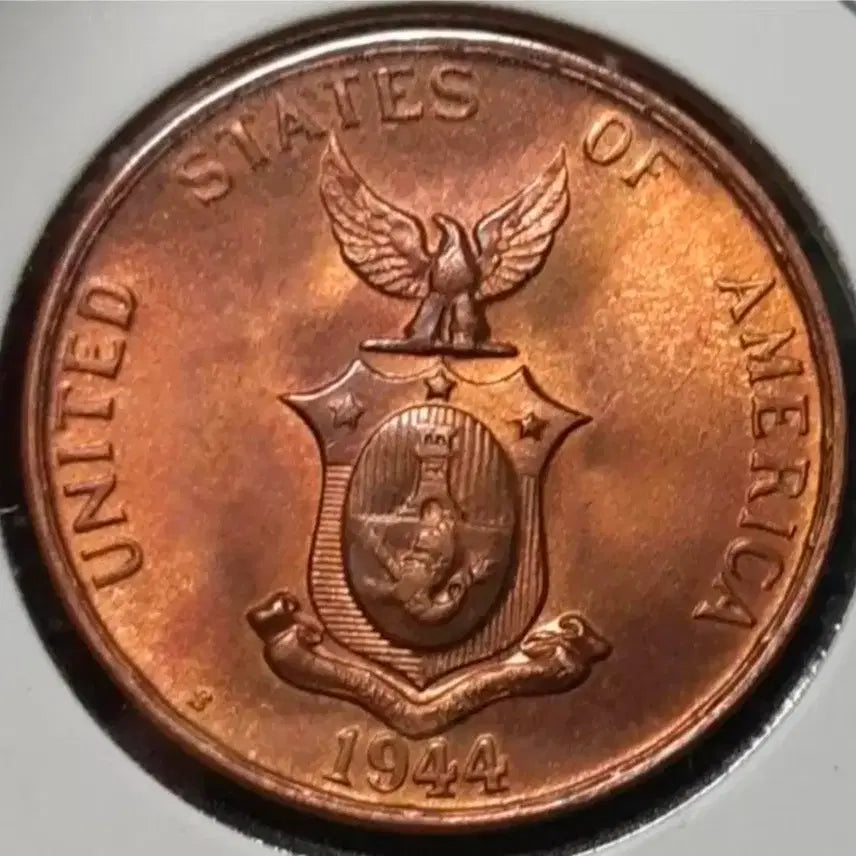[BUNJANG] 1944 Philippines 1 Centavo Coin - Unused - US Administration Era / 미국령 필리핀 미사용 1944년 1센타보.외국주화 주화 화폐 동전