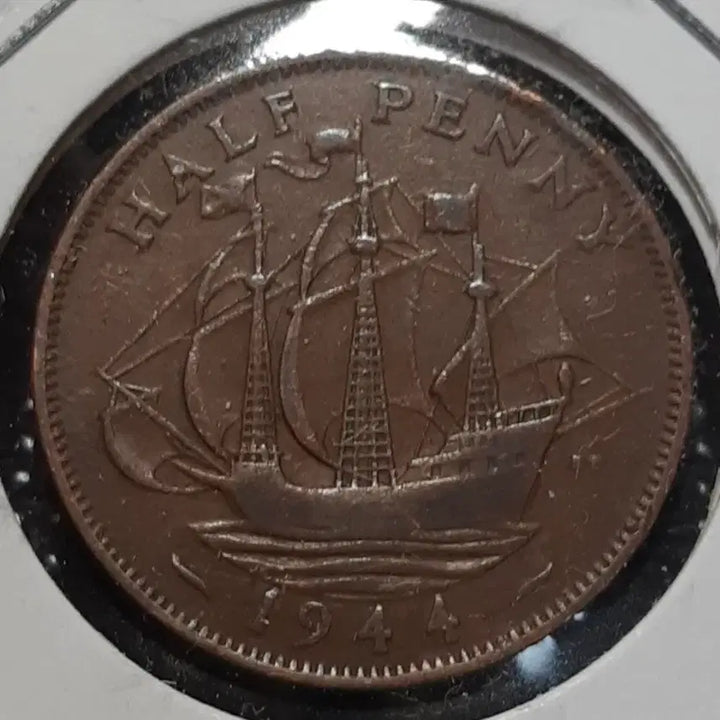 [BUNJANG] 1944 British Half Penny Coin / 영국 1944년 하프페니.외국주화 주화 화폐 동전