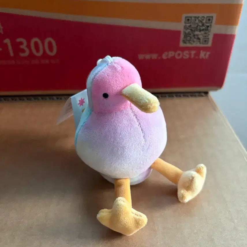 [BUNJANG] Kiwi Bird Multi Pink Keyring Plush / 키위새 멀티 핑크 키링 인형