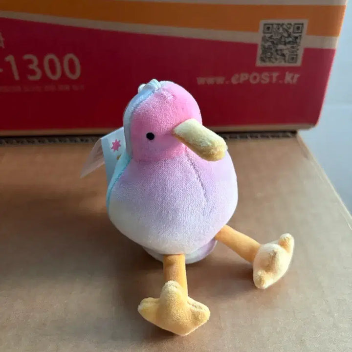 [BUNJANG] Kiwi Bird Multi Pink Keyring Plush / 키위새 멀티 핑크 키링 인형