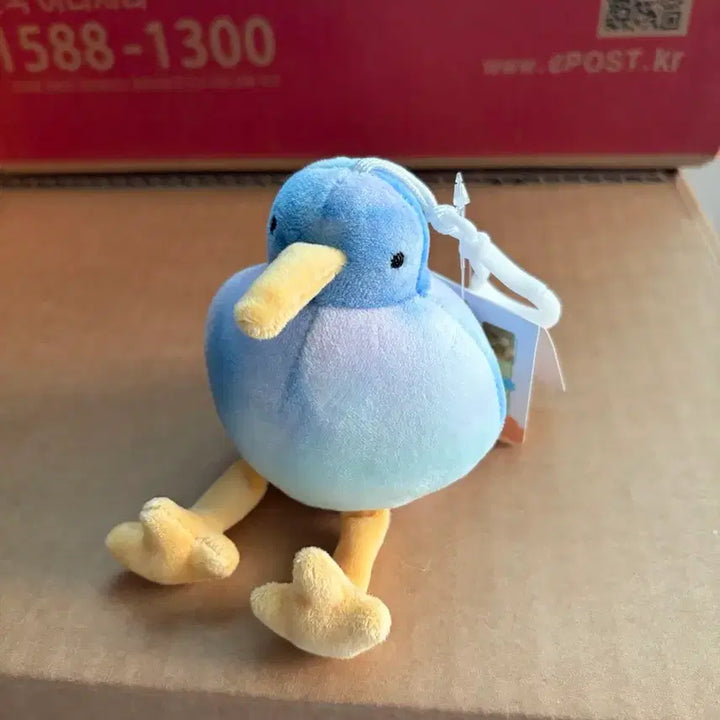 [BUNJANG] Kiwi Bird Multi Blue Keyring Plush / 키위새 멀티 블루 키링 인형