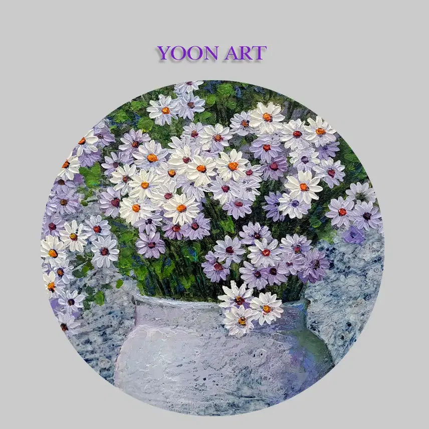 [BUNJANG] Daisy Painting (No. 12) Oil on Canvas (Original) / 데이지꽃 12호 (유화)