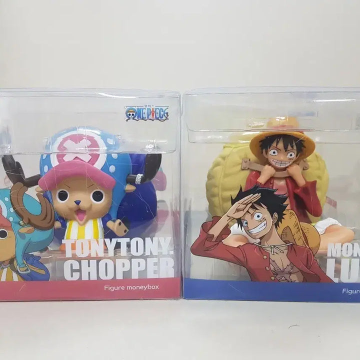 [BUNJANG] One Piece Luffy &amp; Chopper Figure Coin Bank Set / 원피스 루피 &amp; 쵸파 피규어 저금통