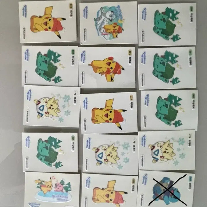 [BUNJANG] Pokemon Stickers Bundle / 포켓몬스터 띠부띠부씰