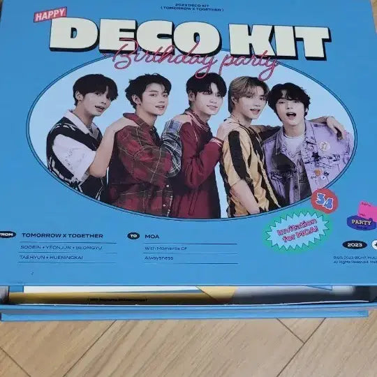 [BUNJANG] TXT TOMORROW X TOGETHER 2023 Happy Decocut Set / 투모로우바이투게더 해피 데코 키트 2023