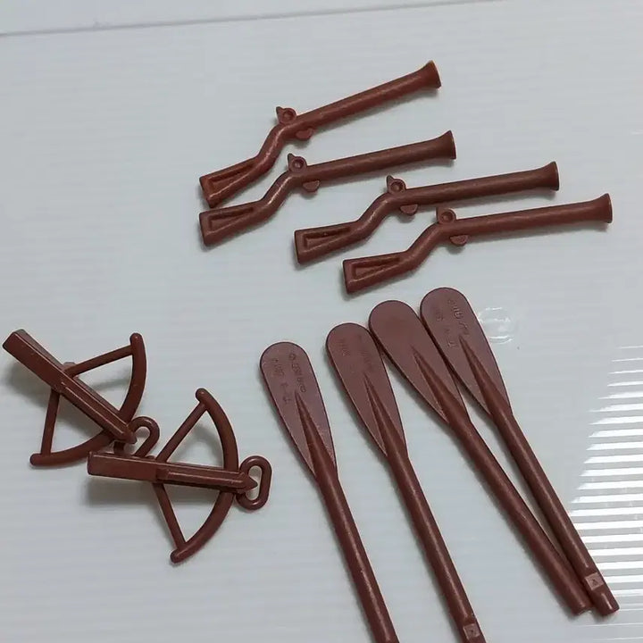 [BUNJANG] LEGO Brown Gun, Crossbow Weapon Parts / 레고  갈색 총, 노 석궁 무기 부품들