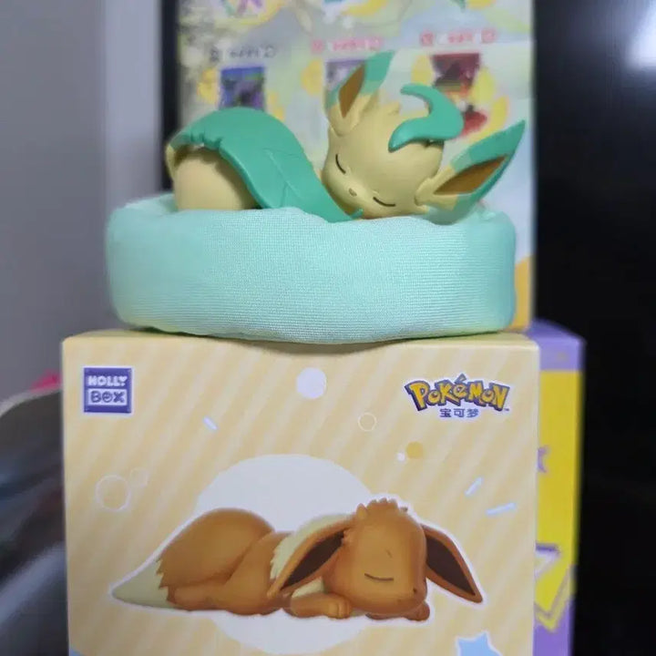 [BUNJANG] Pokemon Sleeping Leafeon Figure / 포켓몬스터 잠자는 리피아 피규어