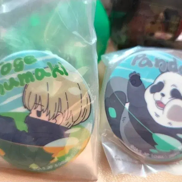 [BUNJANG] Jujutsu Kaisen Toge Inumaki Panda Can Badge Bundle Set / 주술회전 이누마키 토게 판다 캔뱃지(일괄)