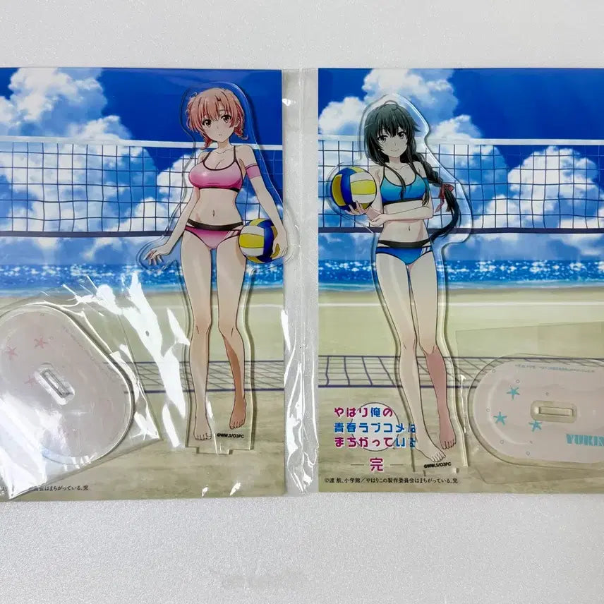 [BUNJANG] My Youth Romantic Comedy Is Wrong, As I Expected (Yahari Ore no Seishun Love Comedy wa Machigatteiru) Yukino Yukinoshita &amp; Yui Yuigahama Beach Volleyball Ver. Acrylic Stand (Sealed) / 미개봉)비치발리볼 유키노시타+유이 아크릴스탠드 내청코 역내청