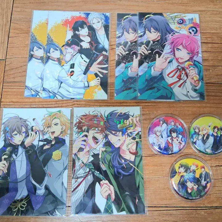 [BUNJANG] Hypnosis Mic Postcard + Can Badge Bundle Set / 히프마이 히프노시스 마이크 엽서+캔뱃지 일괄 양도