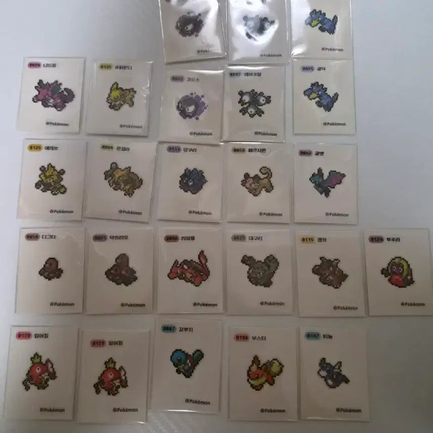 [BUNJANG] Pokemon Pixel Sticker / 포켓몬 픽셀 띠부씰 팔아요