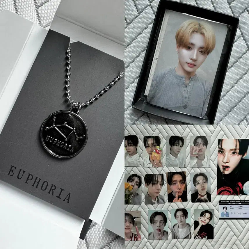 [BUNJANG] ONEUS Ravn Euphoria Album Necklace Version + BOBBLE Photocard Bundle Set / 알디원 상원 유포리아 앨범 목걸이ver + 보플 포카 일괄 구성