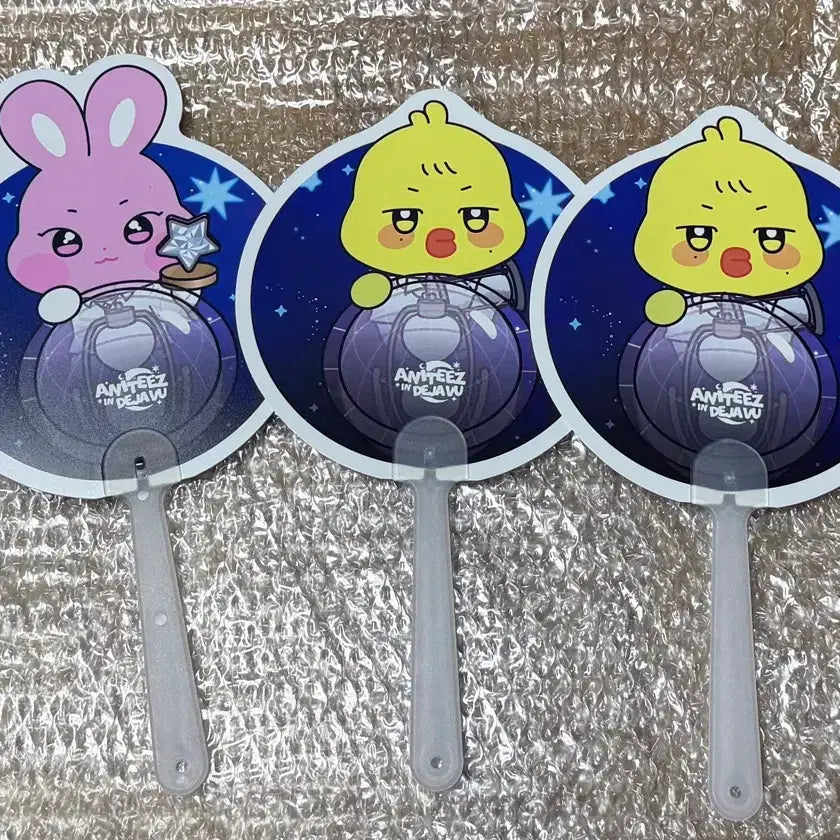 [BUNJANG] Ateez Aniteez Bundle Set Fans / 일괄 애니티즈 부채 에이티즈 떵별이 뿅밍이 aniteez ateez
