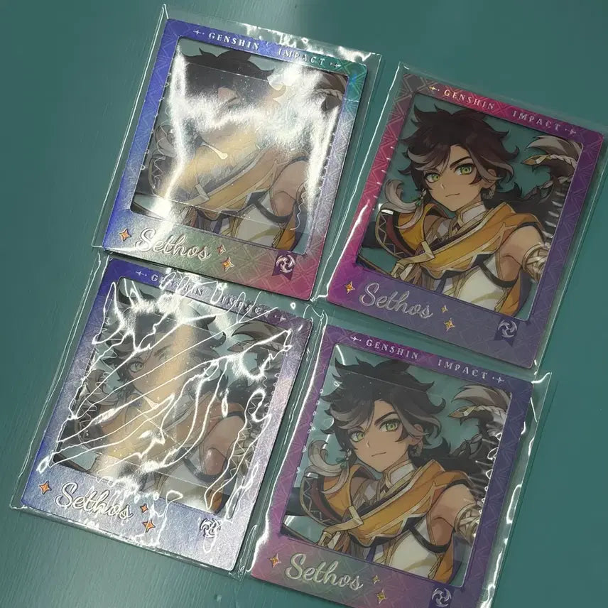 [BUNJANG] Genshin Cafe Sumeru Polaroid Setos 4-Piece Set / 원신 카페 수메르 폴라로이드 세토스 4장 세트