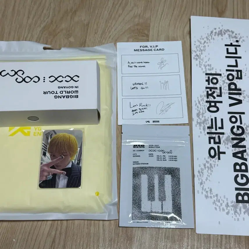 [BUNJANG] BIGBANG Last Concert Membership Full Set Unsealed Slogan Photocard / 빅뱅 막콘 멤버십 풀셋 미개봉 슬로건 포카 고양
