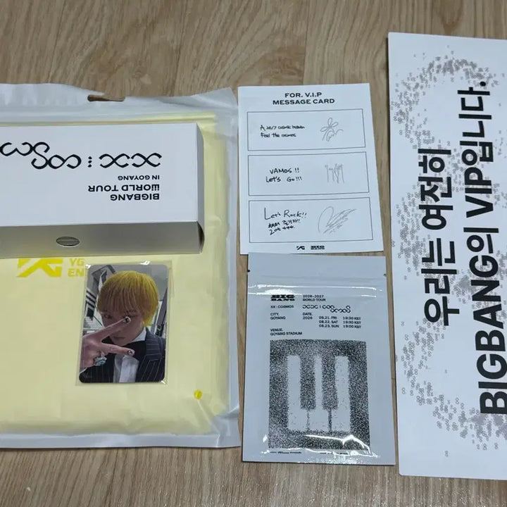 [BUNJANG] BIGBANG Last Concert Membership Full Set Unsealed Slogan Photocard / 빅뱅 막콘 멤버십 풀셋 미개봉 슬로건 포카 고양