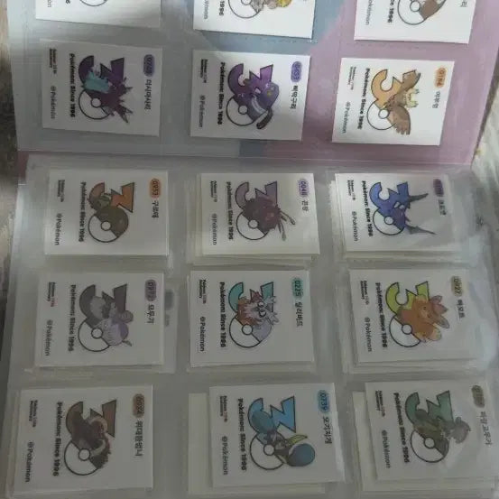 [BUNJANG] Pokemon 30th Anniversary New Logo Seal 45 Types / 포켓몬 띠부씰 30주년 뉴로고씰 45종
