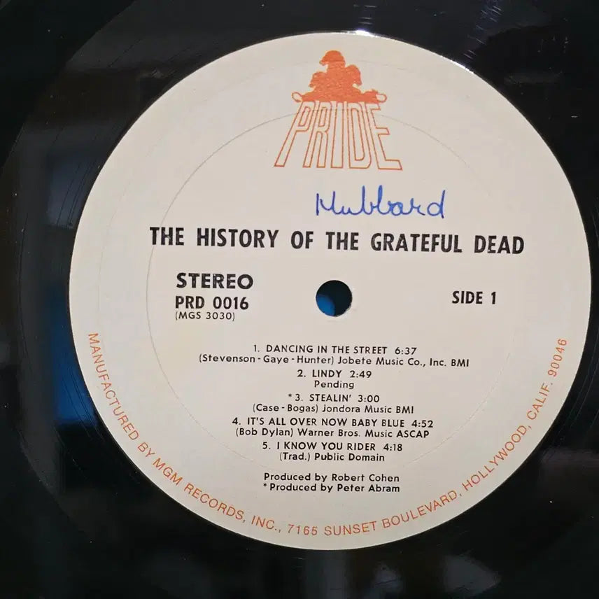 [BUNJANG] The History Of The Grateful Dead LP (1972, US Pressing) / The History Of The Grateful DeadLP