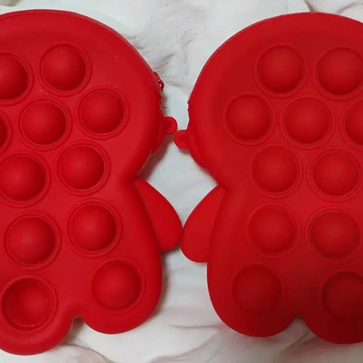 [BUNJANG] Squid Game Coin Purse Set / 오징어게임 뽁뽁이 푸쉬팝 동전지갑 세트