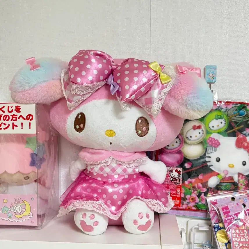 [BUNJANG] Sanrio My Melody Cotton Candy Doll / 마이멜로디 인형 산리오 솜사탕 마멜 인형 판매