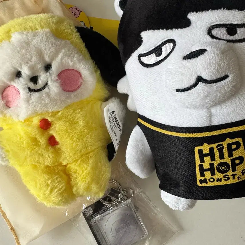 [BUNJANG] BTS Jimin Chimmy Hip Hop Monster Face Album Keyring Bundle Set / 치미 힙합몬스터 지민 페이스 앨범키링 일괄 판매