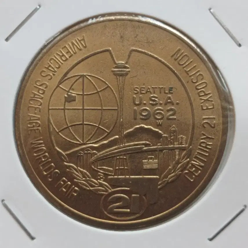 [BUNJANG] 1962 Seattle Expo Commemorative Dollar Coin / 1962 미국 시애틀 엑스포 1달러 기념 코인
