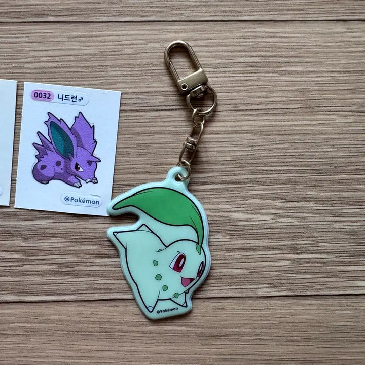 [BUNJANG] Pokemon Sticker Keyring Set / 포켓몬스터 스티커 키링 세트