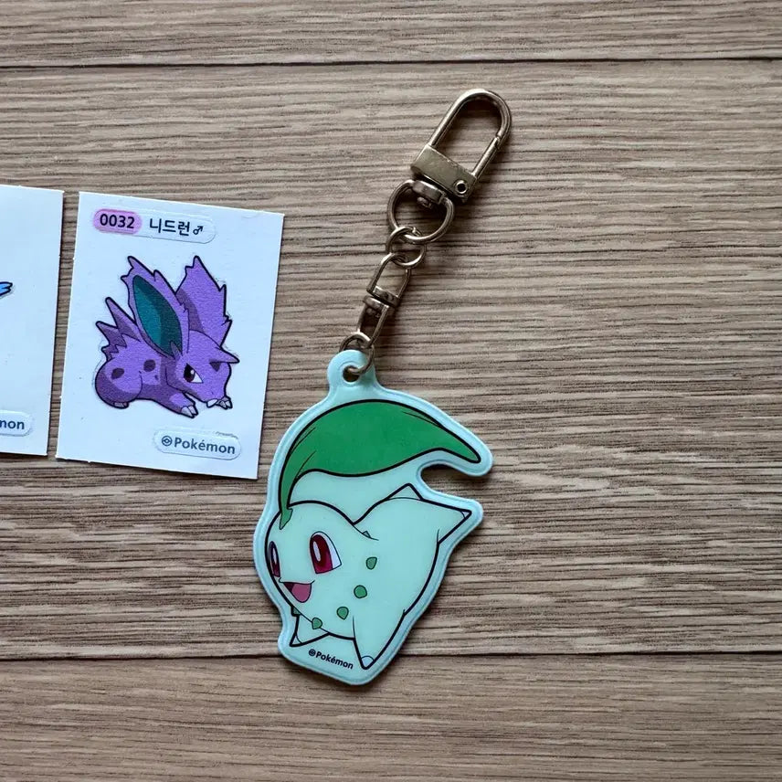 [BUNJANG] Pokemon Sticker Keyring Set / 포켓몬스터 스티커 키링 세트