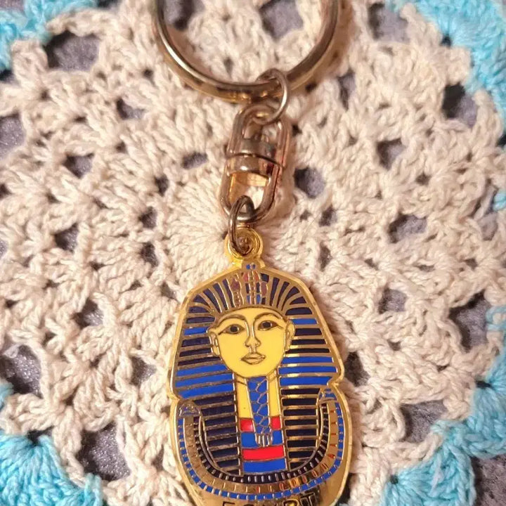 [BUNJANG] Golden Egyptian Pharaoh Keychain / 황금빛 이집트 파라오 키링/ 소장용 ( 수집품 )